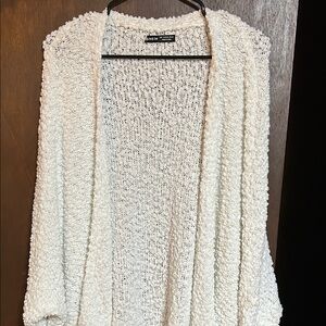 SHEIN Women's Textured White Cardigan